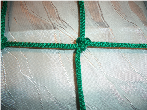 Kosárgyűrű háló 8soros, 4mm