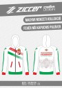 Magyar Trikolór Női kapucnis pulóver fehér