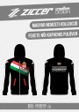 Magyar Trikolór Női kapucnis pulóver fekete