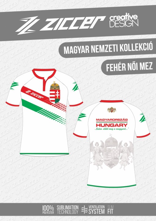 Magyar Trikolór Női mez fehér