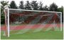 Futball kapu hordozható 7,32x2,44m méllyített fém feszítővel